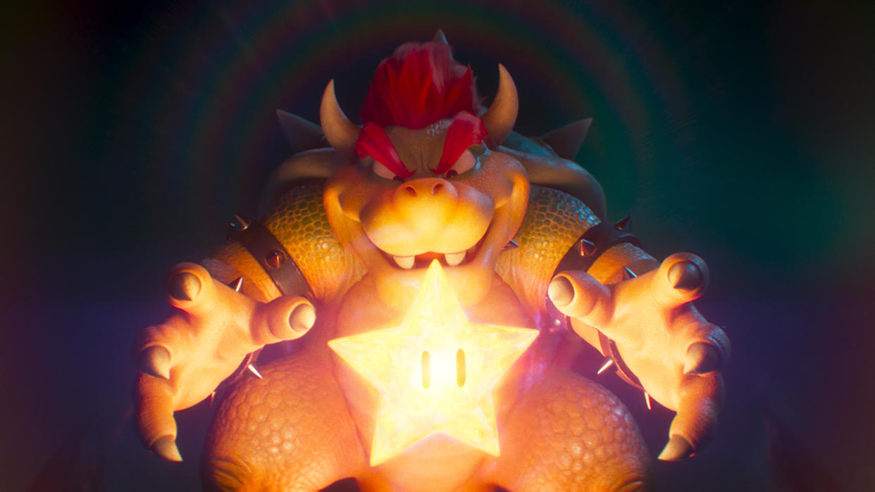  Bowser with Star in The Super Mario Bros. Movie. 