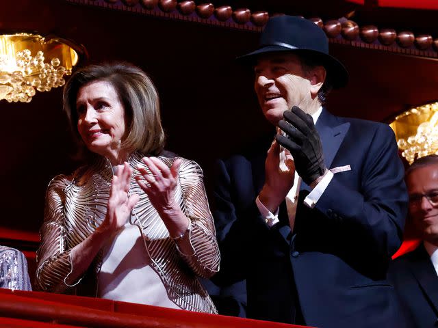 Paul Morigi/Getty Nancy and Paul Pelosi attend the 45th Kennedy Center Honors ceremony on Dec. 4, 2022. Mr. Pelosi was brutally attacked in his San Francisco home less than two months earlier.