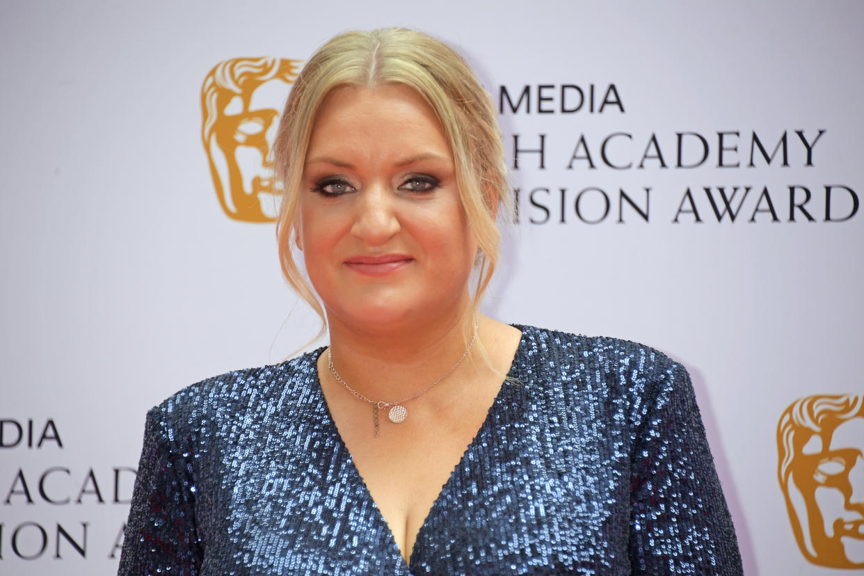 LONDON, ENGLAND - JUNE 06:   Daisy May Cooper arrives at the Virgin Media British Academy Television Awards 2021 at Television Centre on June 6, 2021 in London, England. (Photo by David M. Benett/Dave Benett/Getty Images)