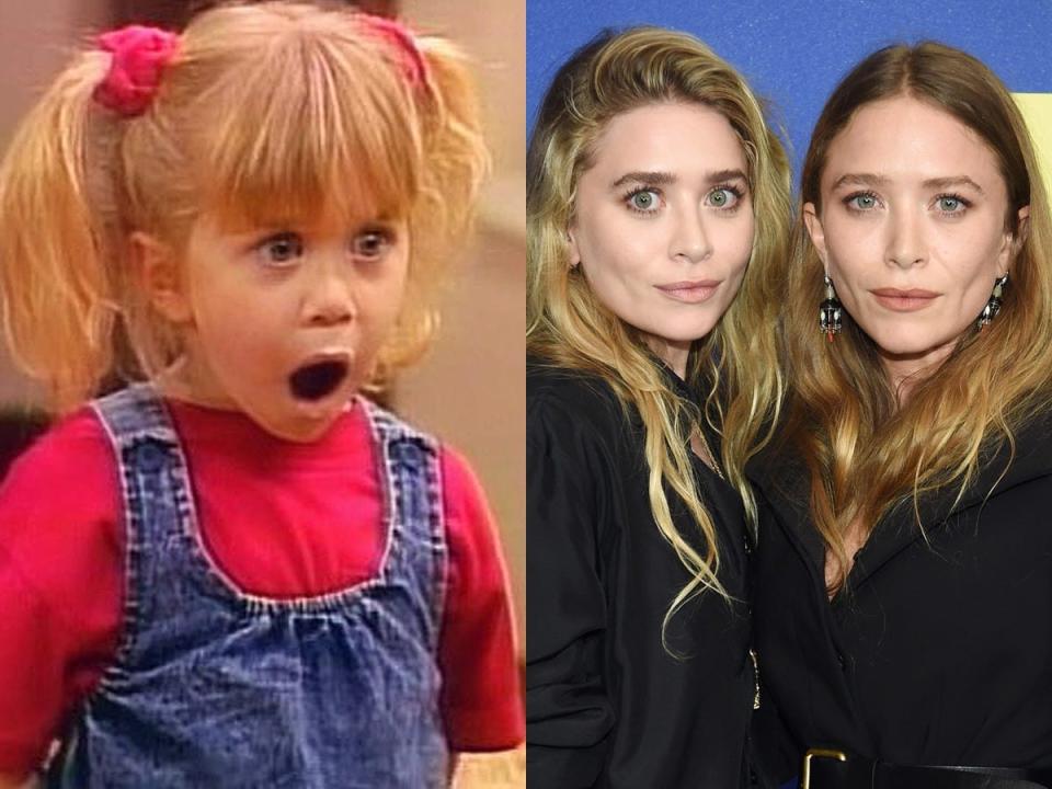 mary kate and ashley olsen then and now full house