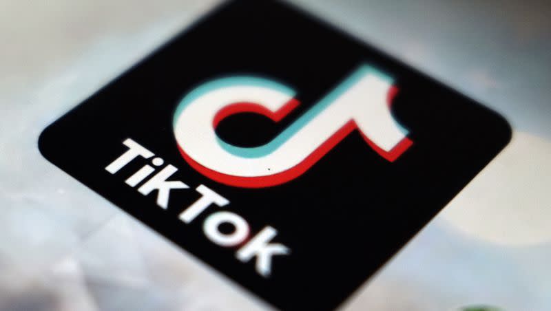 A view of the TikTok app logo in Tokyo, Sept. 28, 2020.