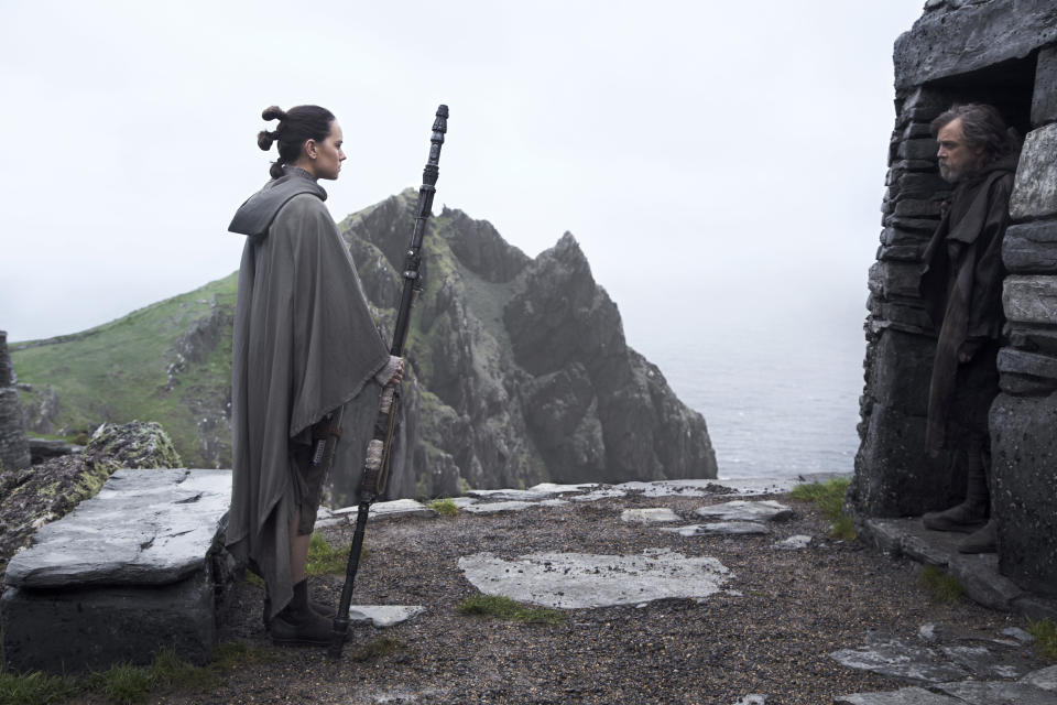 Daisy Ridley as Rey in Star Wars: The Last Jedi. (Lucasfilm/Disney)