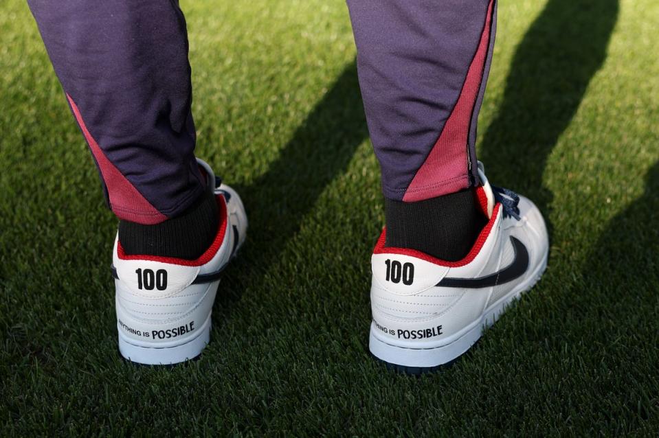 Gareth Southgate’s trainers (The FA via Getty Images)