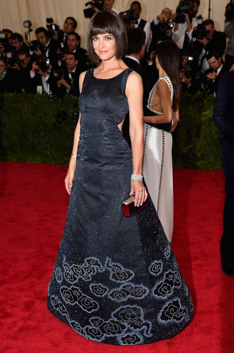 Katie Holmes at the 2015 Metropolitan Museum of Art’s Costume Institute benefit in New York City. (Photo: Getty Images)