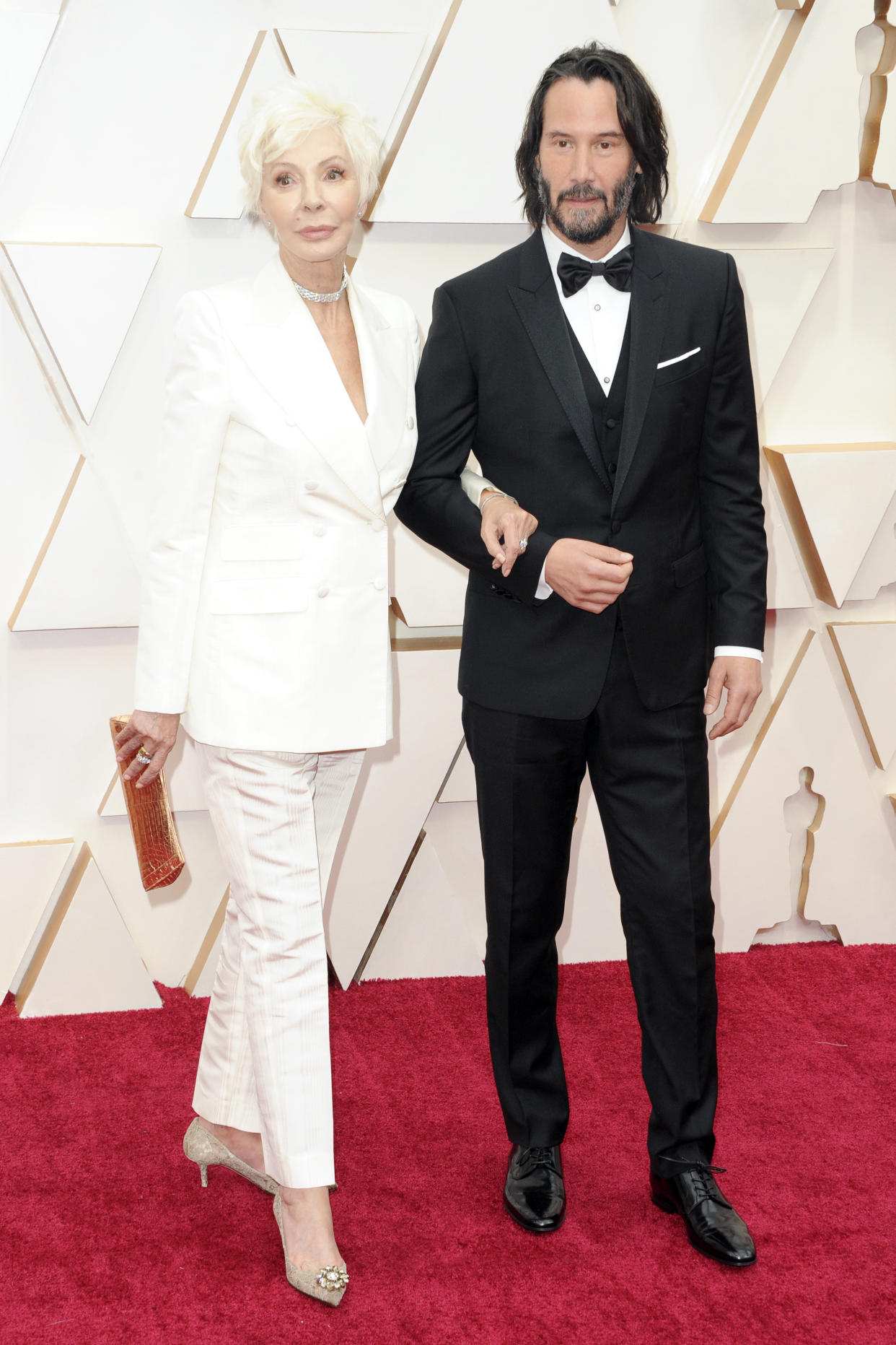 Patricia Taylor, Keanu Reeves - 92nd Annual Academy Awards - Arrivals (Barcroft Media via Getty Images)