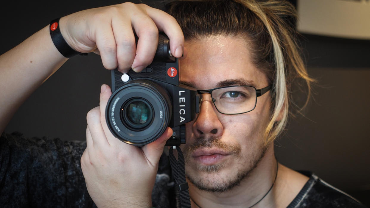  James Artaius using a Leica SL3 camera. 