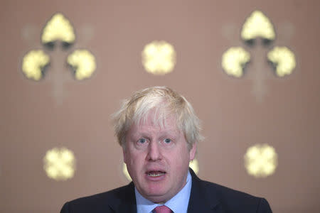 Britain's Foreign Secretary Boris Johnson gives a speech at the Foreign Office in London December 7, 2017. REUTERS/Victoria Jones/Pool