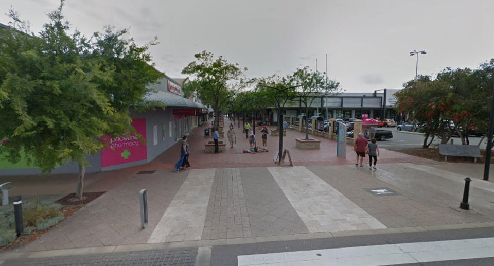 The woman who allegedly bit the officer was arrested at Smart Street Mall in Mandurah after allegedly trying to fight people in the street. Source: Google Maps