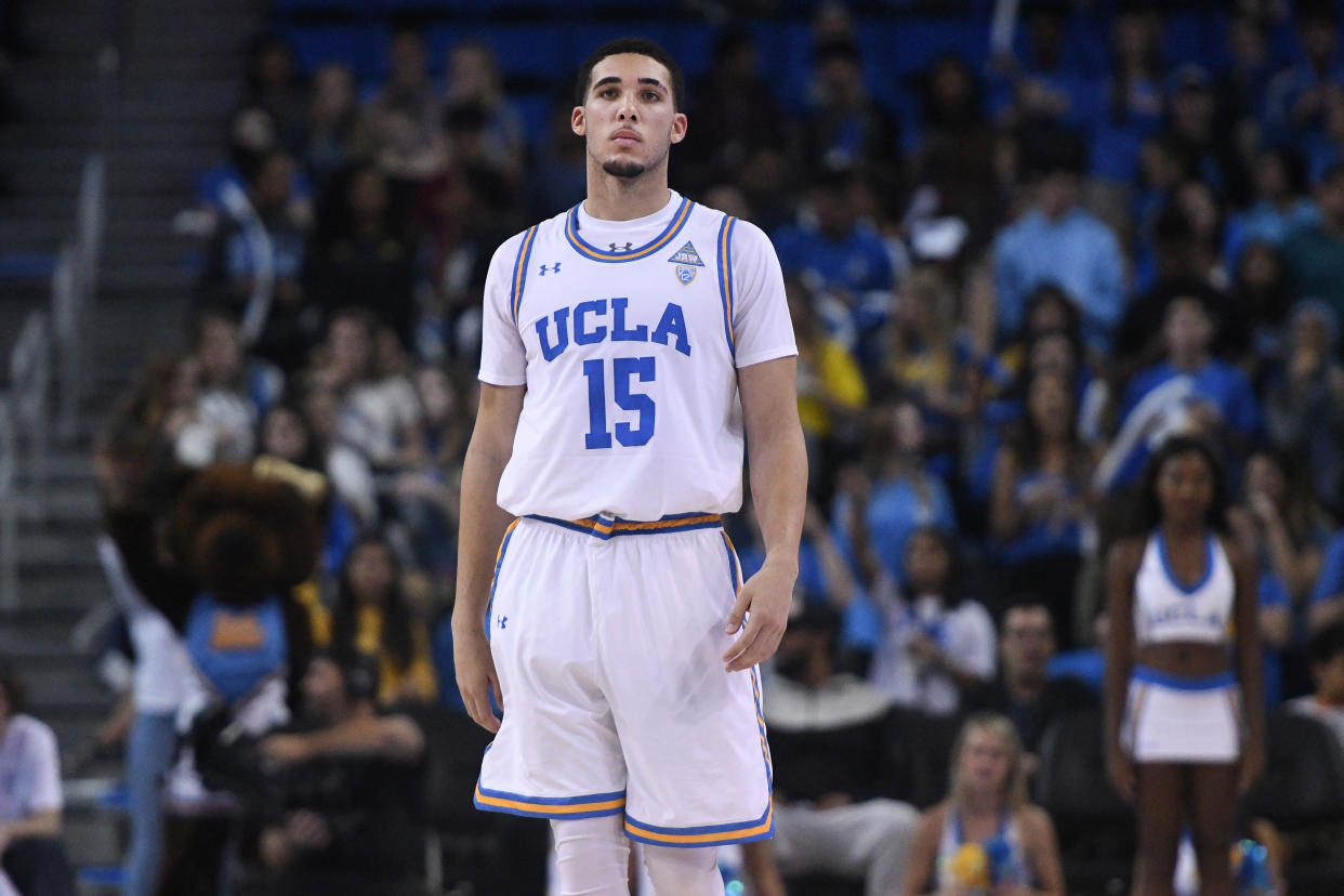 LiAngelo Ball and two other UCLA basketball players were arrested in China on Tuesday. (AP)