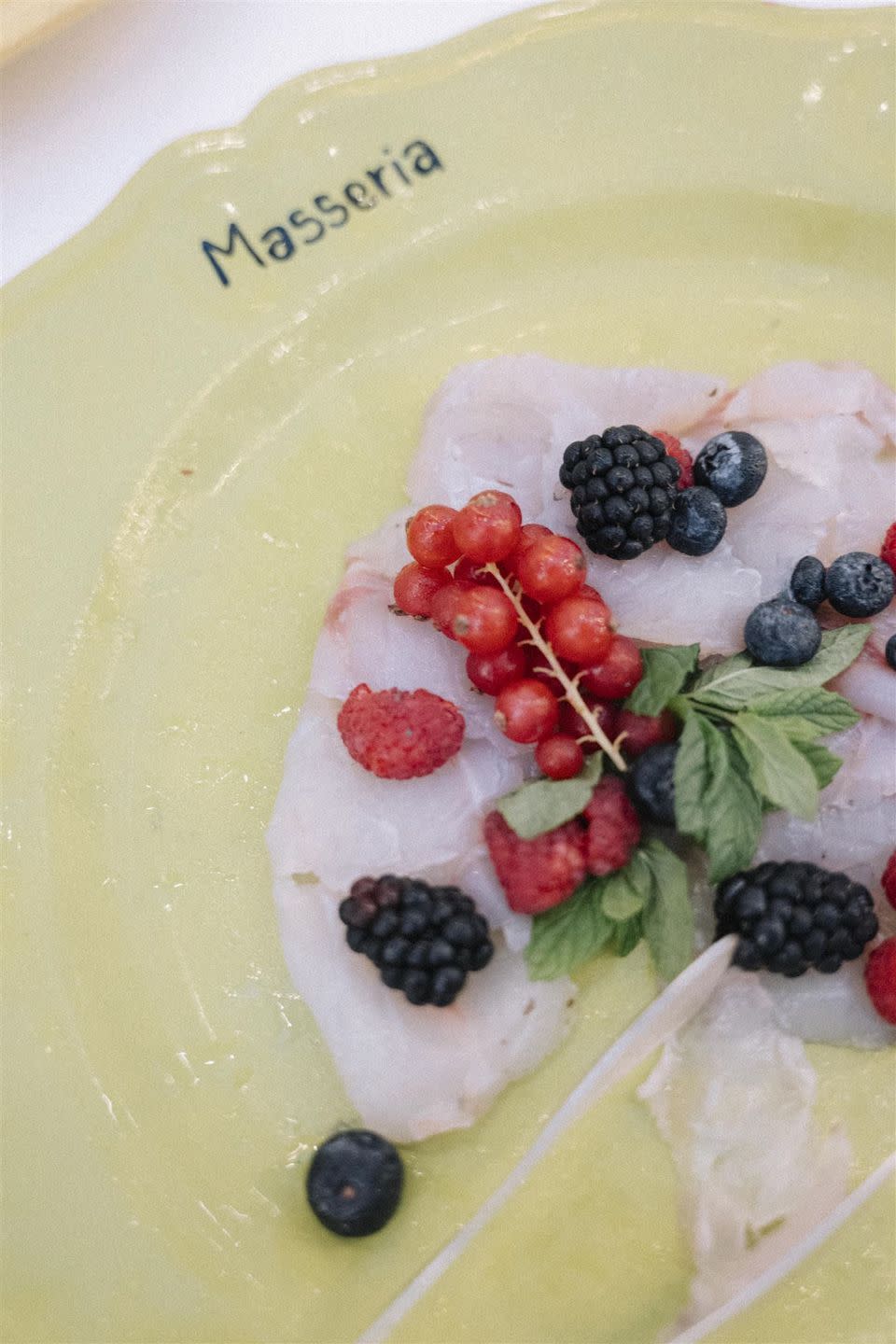 a cake with fruit on top