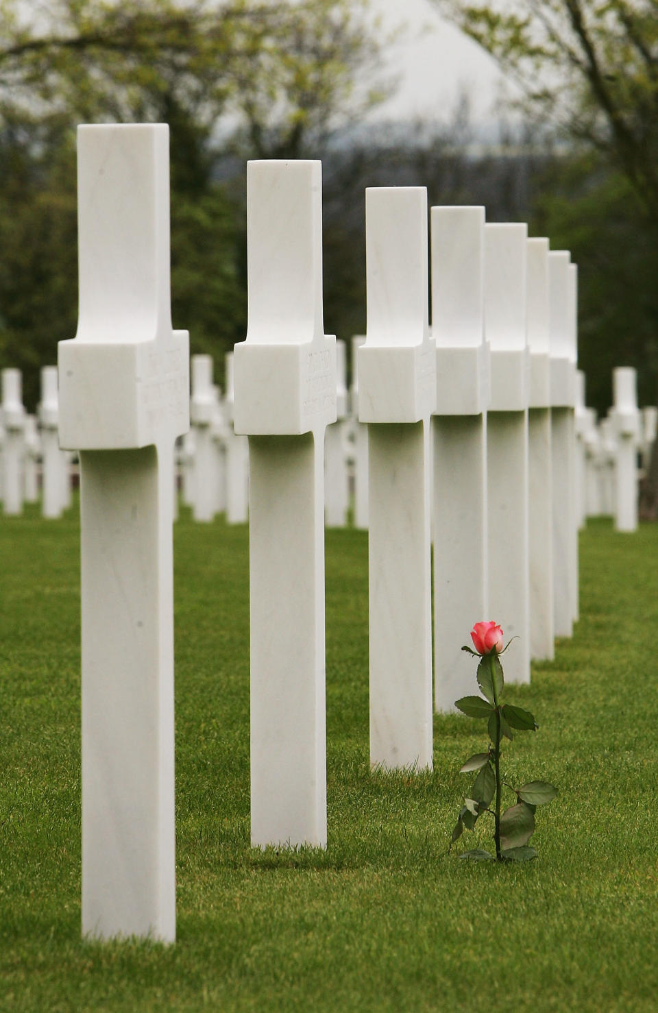 Graves at the Cambridge American Cemetery at Madingley - Credit: 2005 Getty Images/Julian Herbert