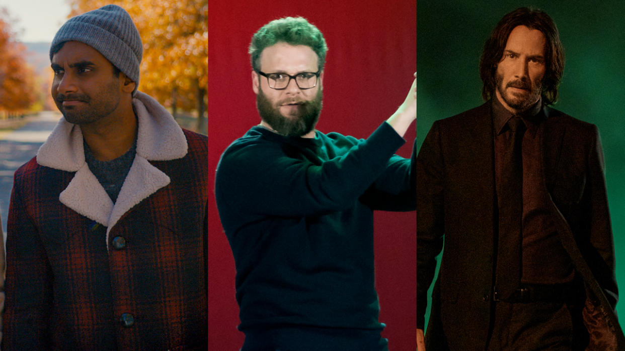  Aziz Ansari, Seth Rogen and Keanu Reeves 