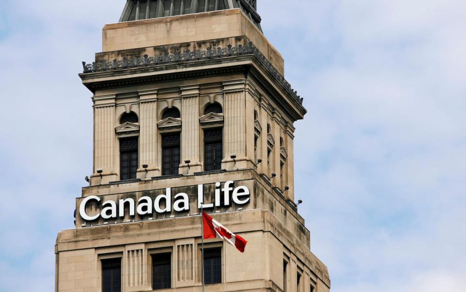 A sign is seen on the headquarters of Canada Life in Toronto, May 7, 2009. The parent company of Canada Life, Great-West Lifeco Inc, reported profits that were lower than analysts had estimated.