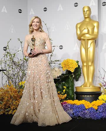 cate blanchett oscars win press room