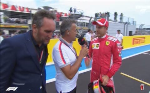 Vettel speaks after qualifying - Credit: SKY SPORTS F1