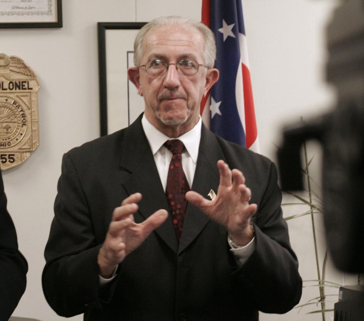 Thomas P. Charles, seen here in 2006, served as state inspector general and director of the Ohio Department of Public Safety.