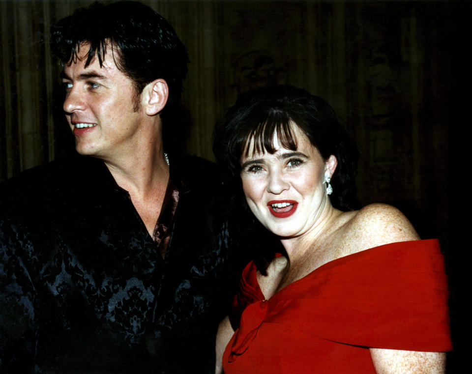 TV STAR SHANE Richie AND WIFE COLEEN NOLAN ATTEND THE NATIONAL TELEVISION AWARDS AT THE ROYAL ALBERT HALL, LONDON  *16/08/2001...One-time chart star Coleen Nolan and Model Twiggy were today, Thursday 16th August 2001, unveiled as two of the presenters who will replace Richard and Judy on ITV's This Morning.  The programme is set to return in early September with the pair working alongside John Leslie and Fern Britton to front the show in rotation.  Behind the scenes moves to find new faces for the show have been shrouded in secrecy. The role is one of the top jobs in television and with Richard Madeley and Judy Finnigan in charge, This Morning became one of the best known shows on British TV. They quit for a lucrative deal with Channel 4 this summer.  Coleen told PA News : 