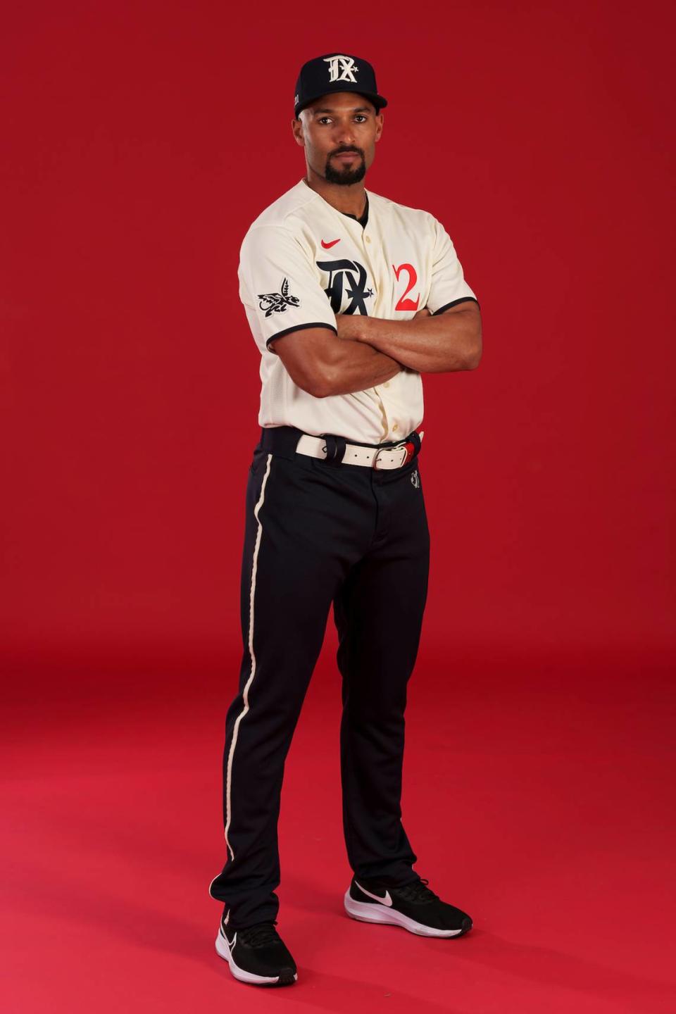 Marcus Semien in his City Connect uniform