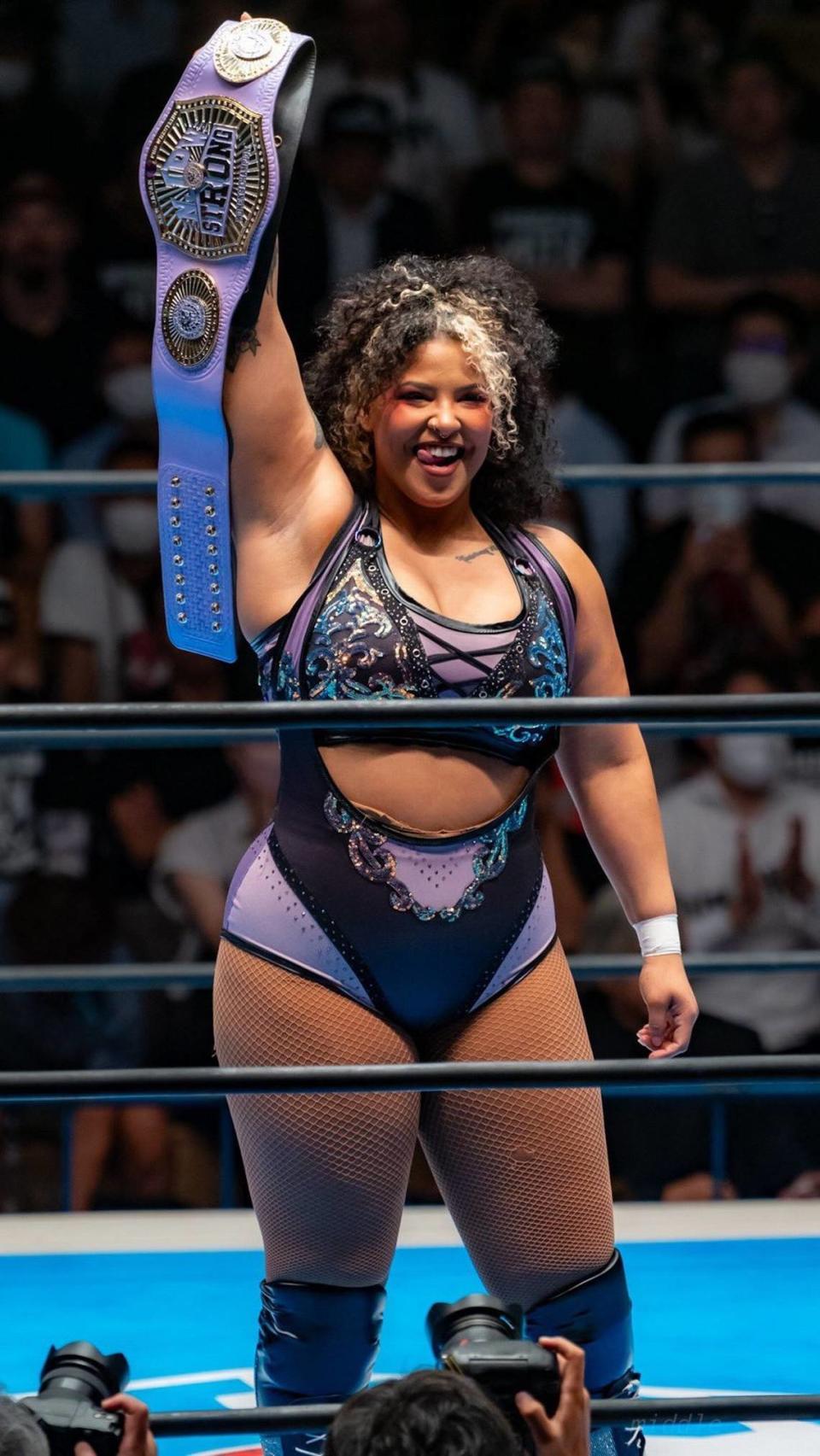 AEW wrestler Willow Nightingale won the inaugural Women’s Strong Championship in New Japan Pro Wrestling.