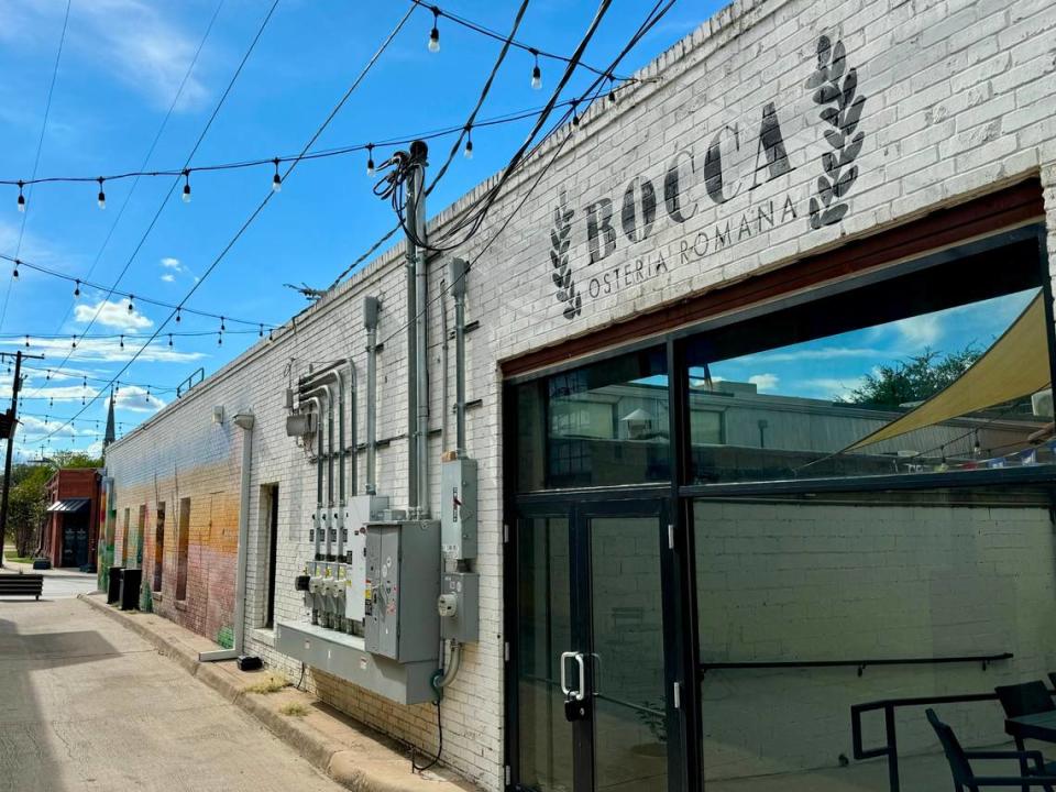 Bocca Osteria Romana, an Italian restaurant founded by Texans in San Juan, Puerto Rico, opened a Fort Worth location in August 2024 in an alley named the Squeeze between South Main Street and Bryan Avenue.