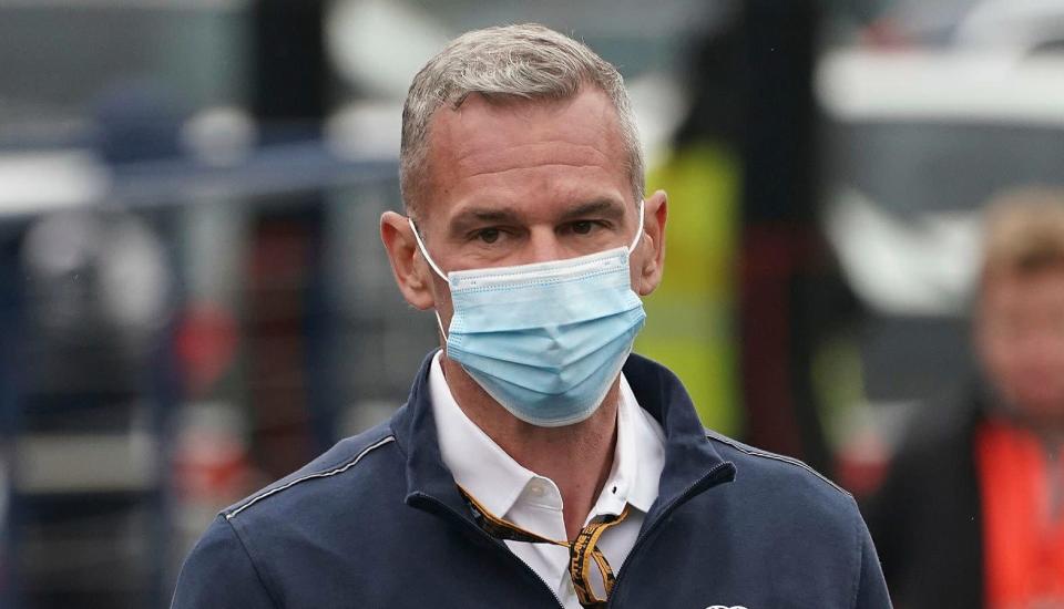 FIA race director Niels Wittich wearing a mask. Imola, April 2022. Credit: PA Images