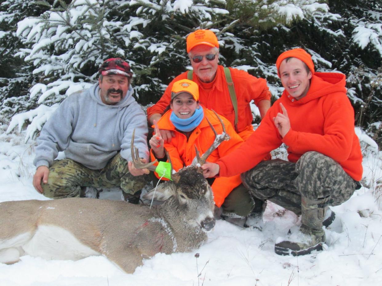 Three generations of a Wisconsin family with a nine-point buck <a href="https://www.flickr.com/photos/widnr/8231371477/in/album-72157628502788463/" rel="nofollow noopener" target="_blank" data-ylk="slk:Wisconsin Department of Natural Resources/Flickr;elm:context_link;itc:0;sec:content-canvas" class="link ">Wisconsin Department of Natural Resources/Flickr</a>, <a href="http://creativecommons.org/licenses/by-nd/4.0/" rel="nofollow noopener" target="_blank" data-ylk="slk:CC BY-ND;elm:context_link;itc:0;sec:content-canvas" class="link ">CC BY-ND</a>