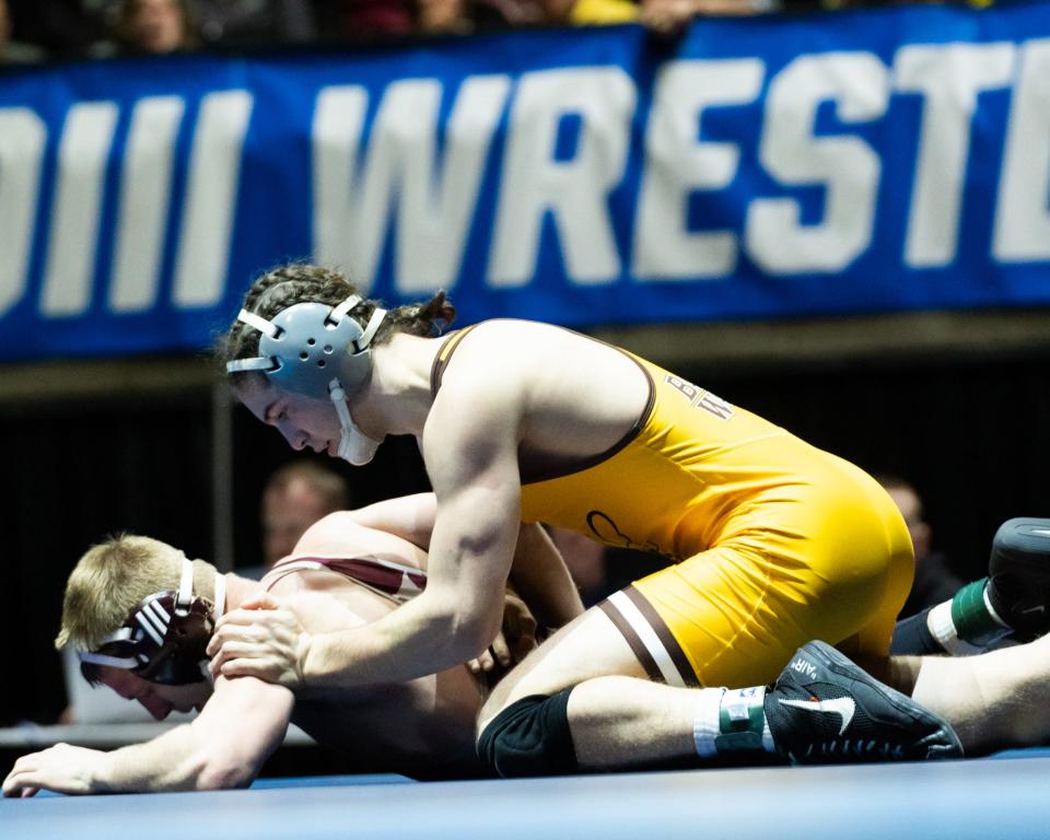 Hartley graduate Michael Petrella won his second consecutive NCAA Division III national championship at 149 pounds for Baldwin Wallace.