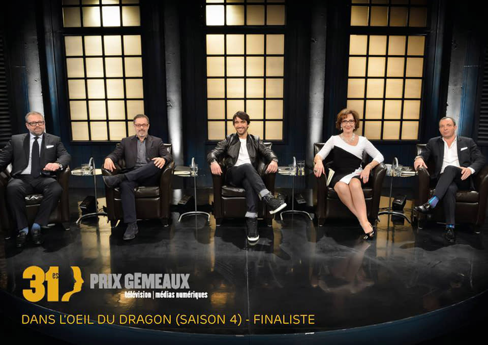 Kanada hat gleich zweimal zugeschlagen. Die Show rund um die Investoren und die ihnen vorgestellten Produkte läuft sowohl als englische Version unter dem Titel "Dragons' Den", aber auch seit 2012 als französische Variante "Dans L'Oeil du Dragon". Auf Deutsch bedeutet das "Im Auge des Drachen". (Bild-Copyright: dansloeildudragon/Facebook)