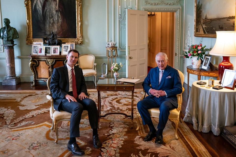 Charles meets with Chancellor of the Exchequer Jeremy Hunt on Tuesday (Aaron Chown/PA Wire)