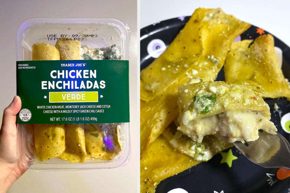 Salsa Verde Chicken Enchiladas