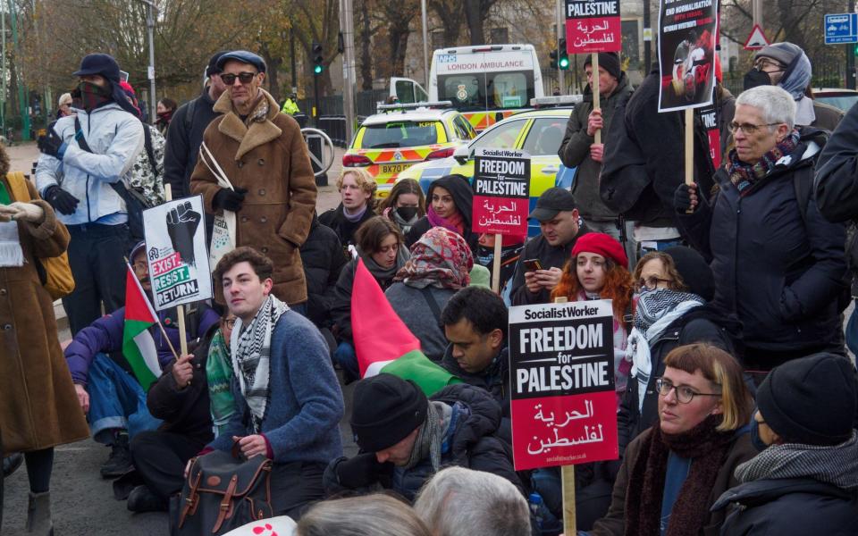 The protest in Brixton was one of dozens taking place across the country on Saturday