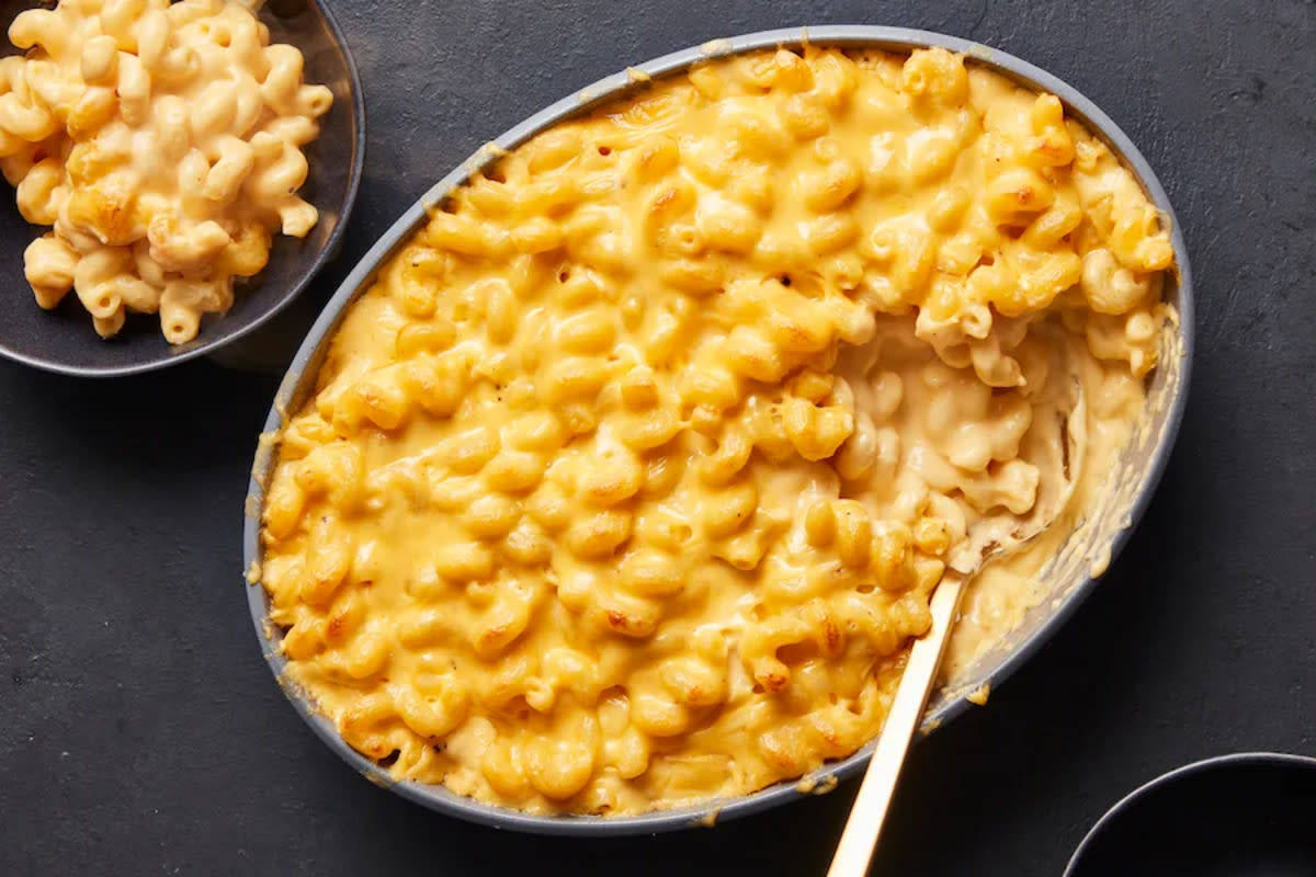 <p>Christopher Testani</p><p>No need to hit the freezer section for this classic comfort food.<br></p><p><strong>Get the recipe: <a href="https://parade.com/1298508/kelli-acciardo/copycat-stouffers-macaroni-and-cheese/" rel="nofollow noopener" target="_blank" data-ylk="slk:Copycat Stouffer’s Macaroni and Cheese;elm:context_link;itc:0;sec:content-canvas" class="link rapid-noclick-resp">Copycat Stouffer’s Macaroni and Cheese</a></strong></p>
