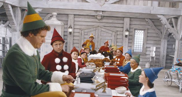 A scene from “Elf” with Will Ferrell as Buddy.