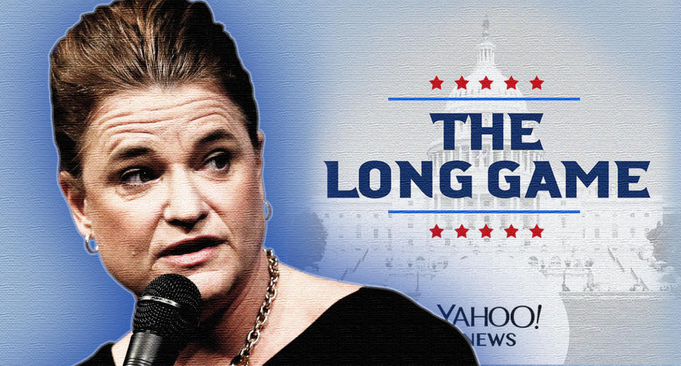 Jennifer Palmieri (Photo illustration: Yahoo News; photo: Carolyn Kaster/AP)