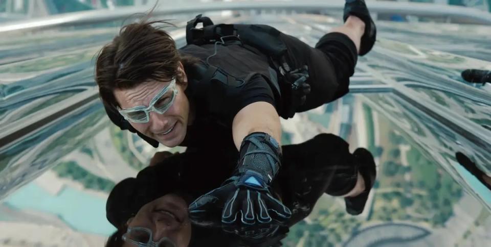 In der Filmreihe "Mission: Impossible" ist Tom Cruise als Protagonist Ethan Hunt zu sehen. - Copyright: Paramount Pictures