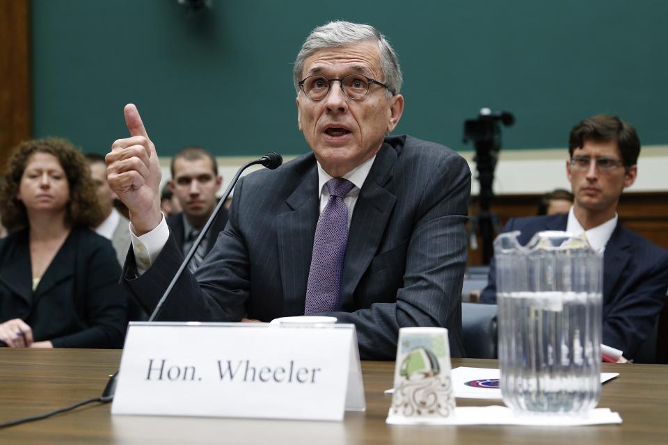 U.S. Federal Communications Commission Chairman Tom Wheeler testifies before a House subcommittee hearing on Capitol Hill in Washington DC, U.S. May 20, 2014. REUTERS/Jonathan Ernst/File Photo