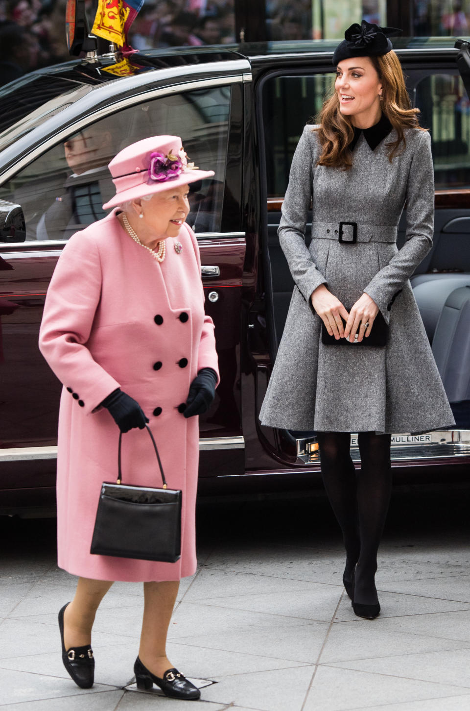 Queen Elizabeth II and Kate Middleton