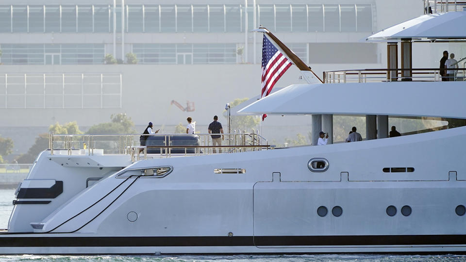 Amadea arriving in California in June 2022