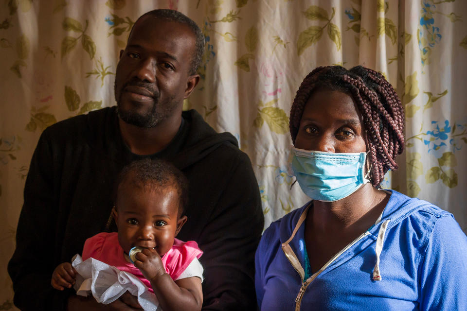 Luzette and her husband Almick fled disaster-plagued Haiti in the spring of 2020, only to be detained in Tijuana, where she gave birth to their daughter Olojannie. - Credit: Emilio Mercell Rojas and Eli Cahan