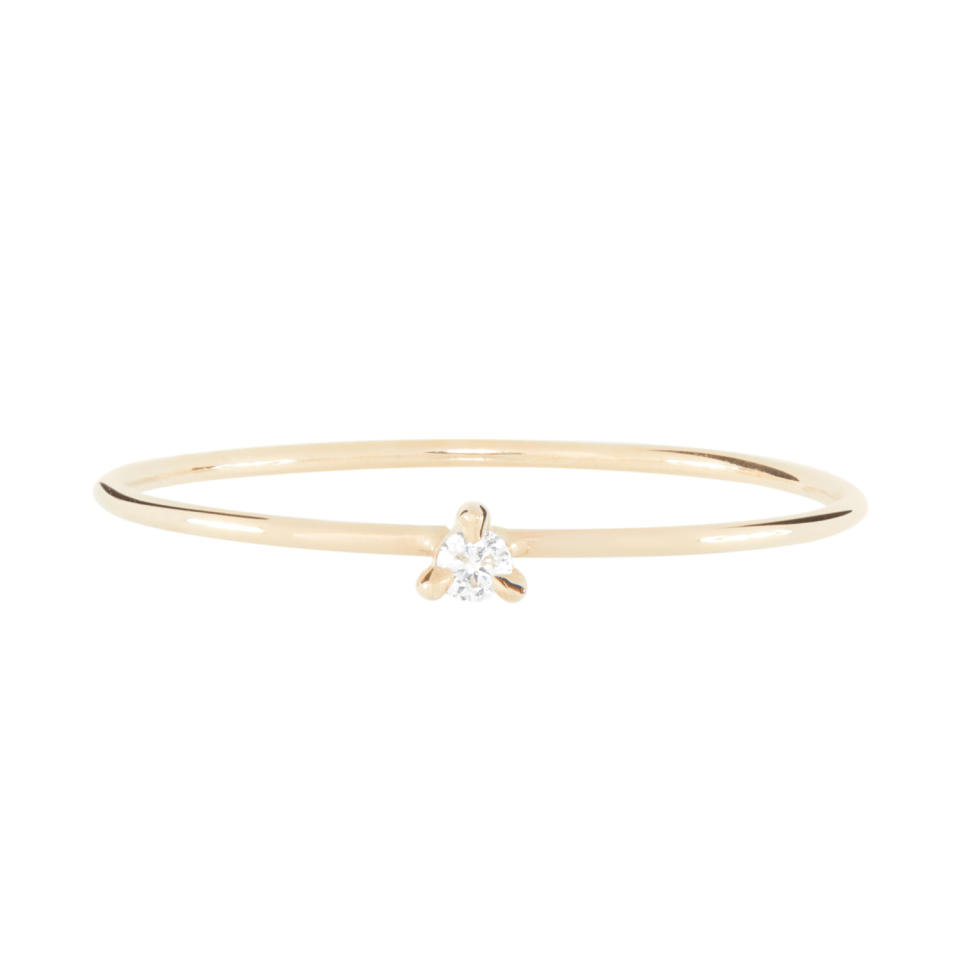 Petite Diamond Fizz Ring. Image via Catbird.