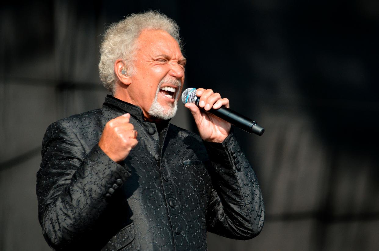 Tom Jones, V2012, Hylands Park, Chelmsford, Essex, Britain - 19 August 2012