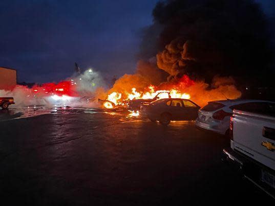 Small plane crashes into Ohio car dealership killing pilot and