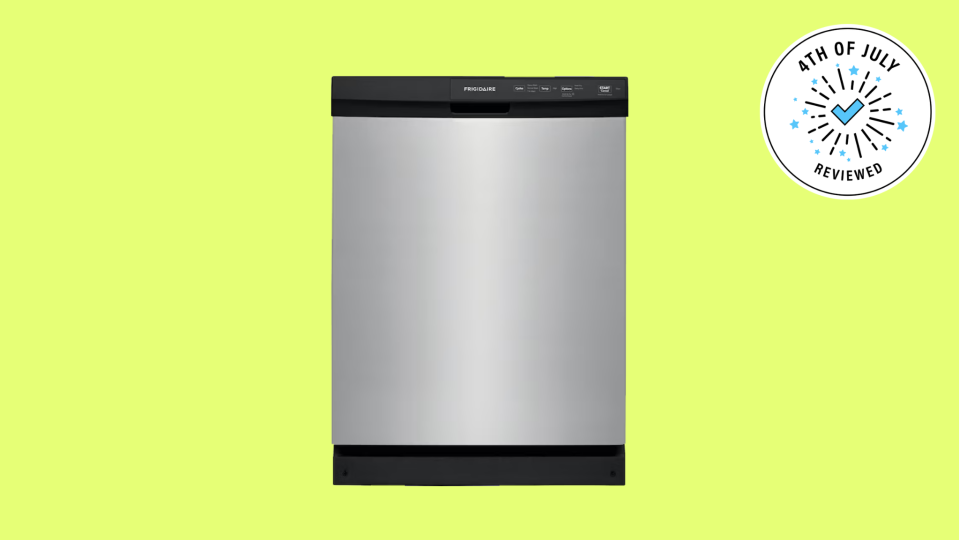 This Frigidaire dishwasher is one of many great appliances on sale at Lowe's ahead of the 4th of July.
