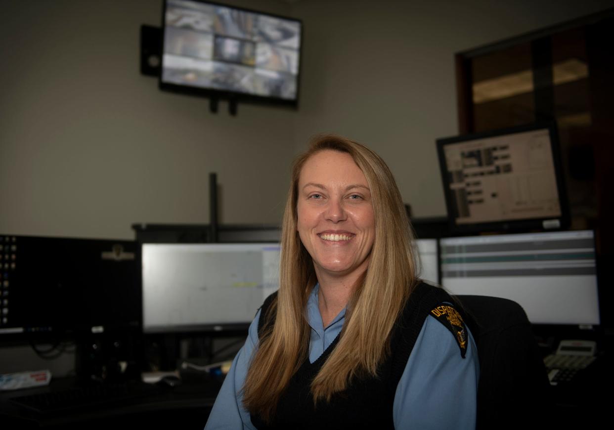 Kayla Dewitt, shown in a 2021 photo, was recently chosen as the Ohio State Highway Patrol Ravenna Post's dispatcher of the year for the fifth consecutive year.