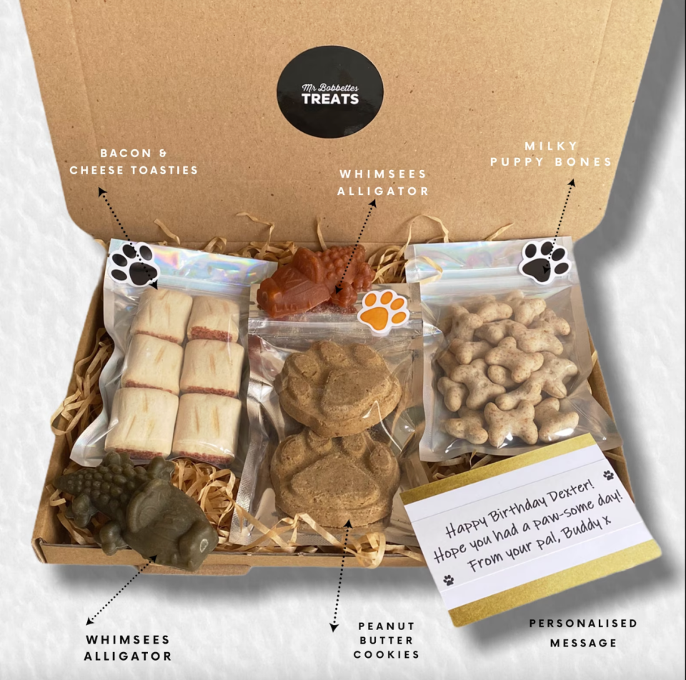 Letterbox Dog treat box (MrBobbettes/Etsy)