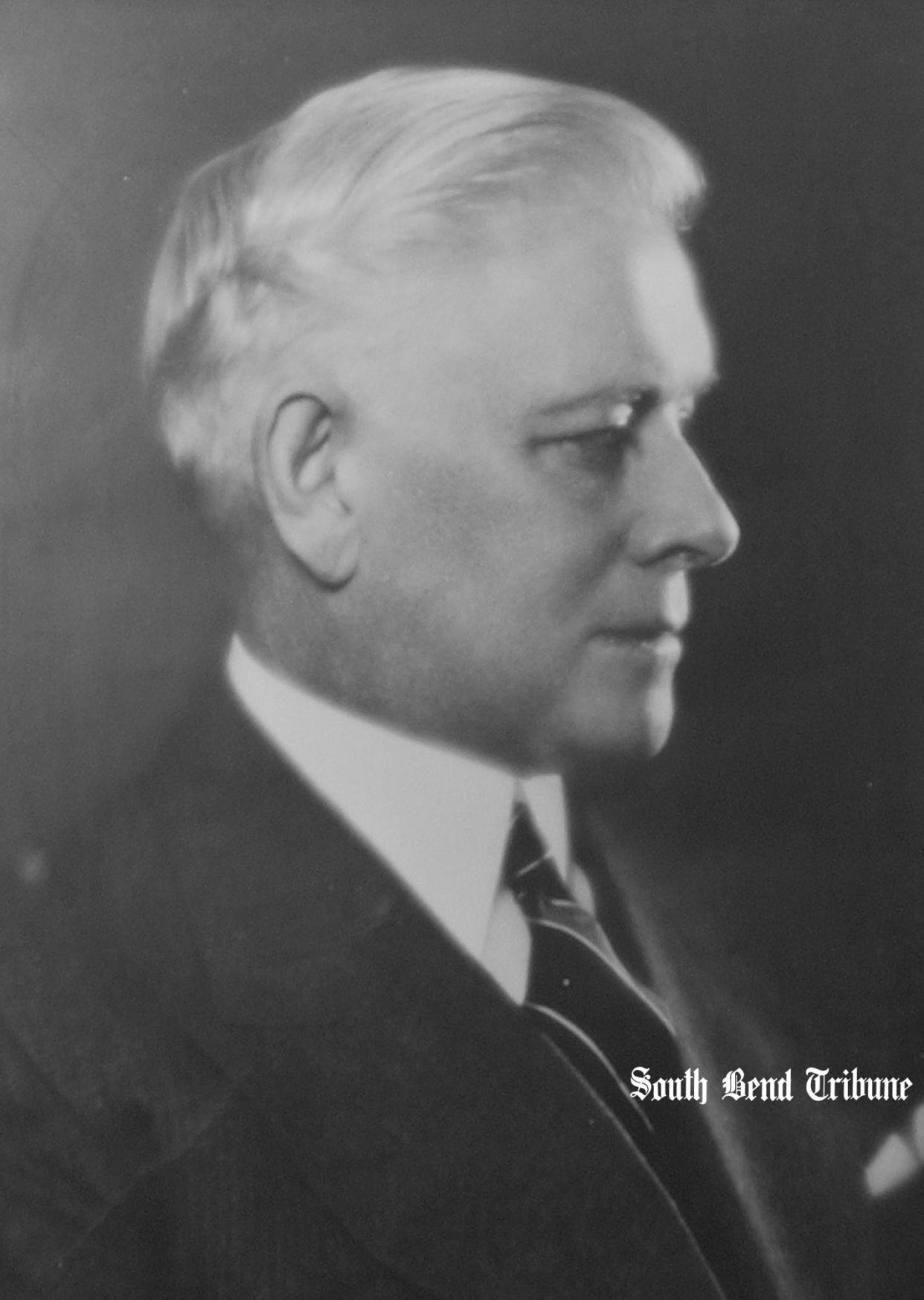 This portrait shows Frank E. Hering, the University of Notre Dame head football coach from 1896 to 1898. In 1924, Hering and his wife, Claribel, bought a former church on Division Street (later Western Avenue) and donated it for use as a Black cultural center. Known as Hering House, it served the community from 1925 to 1963.