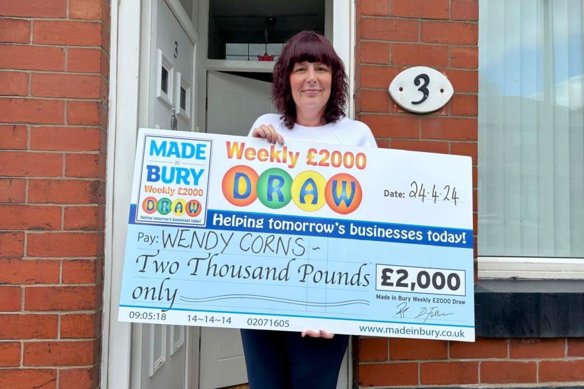 Made In Bury Weekly £2,000 Draw winner Wendy Corns <i>(Image: Made In Bury)</i>