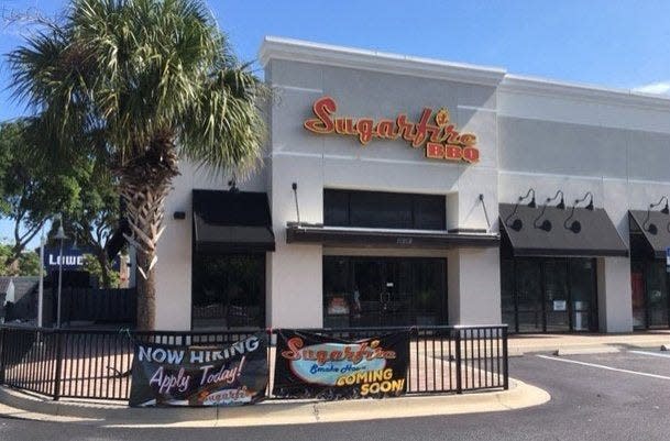 Sugarfire Smoke House at 12959 Atlantic Blvd.abruptly closed its doors Sunday, July 24 after a year in business. It was the St, Louis-based barbecue chain's first Northeast Florida restaurant.