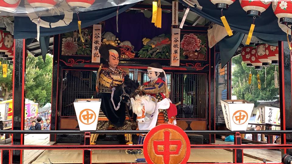 「會津田島祇園祭」的兒童歌舞伎相當特別。