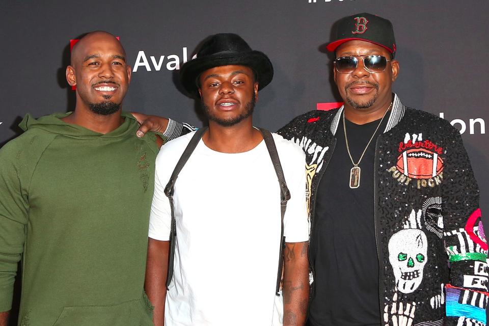 Landon Brown, Bobby Brown Jr., and Bobby Brown, pictured in 2018 (Getty Images for BET)